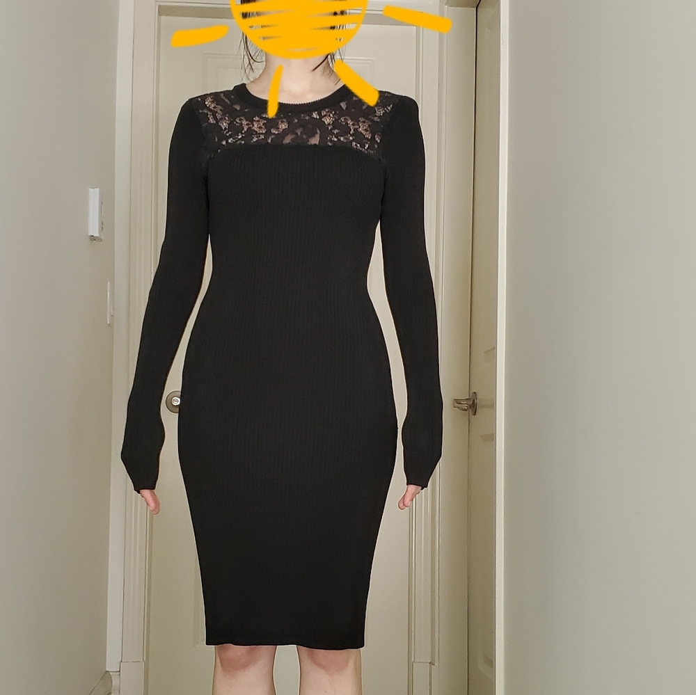 MK | Black Bodycon Dress